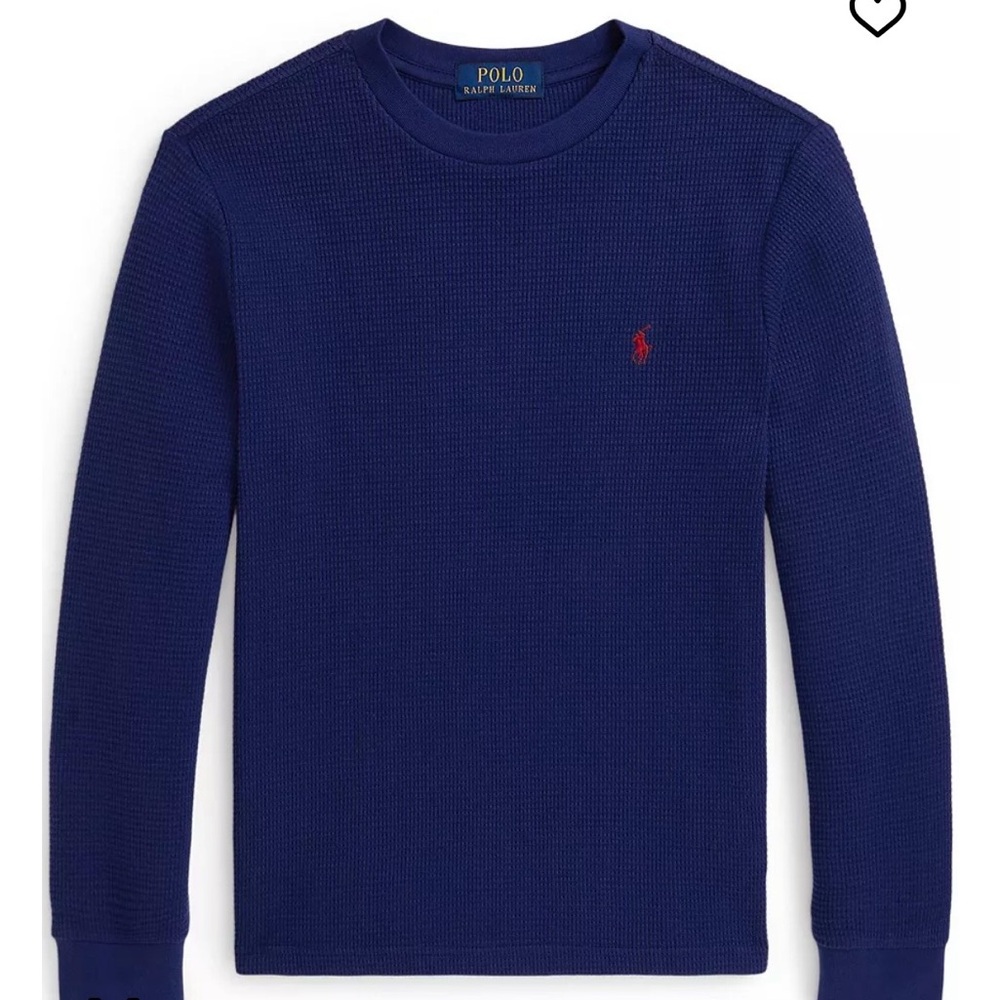 Polo by Ralph Lauren Waffle-Knit Cotton Long-Sleeve T-Shirt